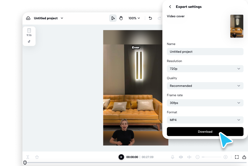 Export your video 