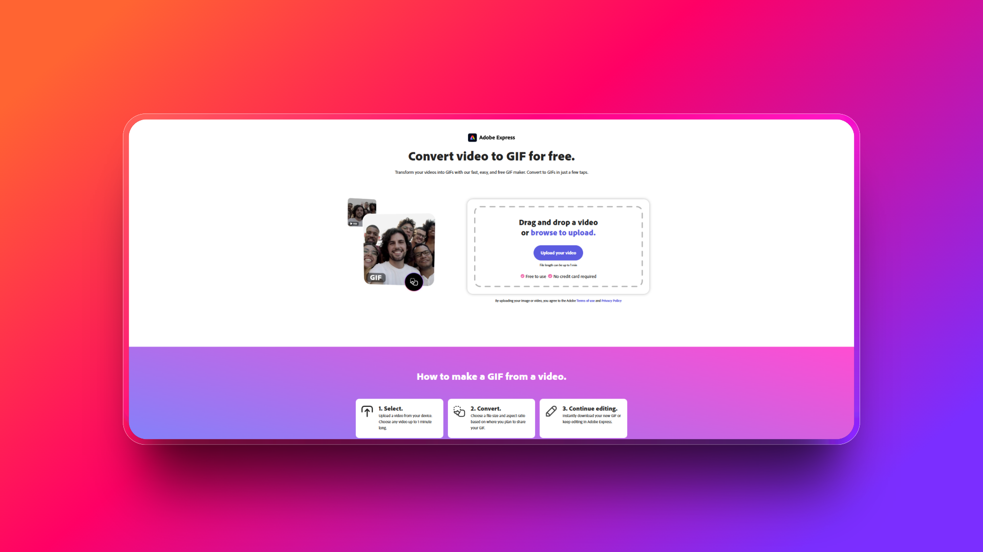 Video to GIF by Adobe Express