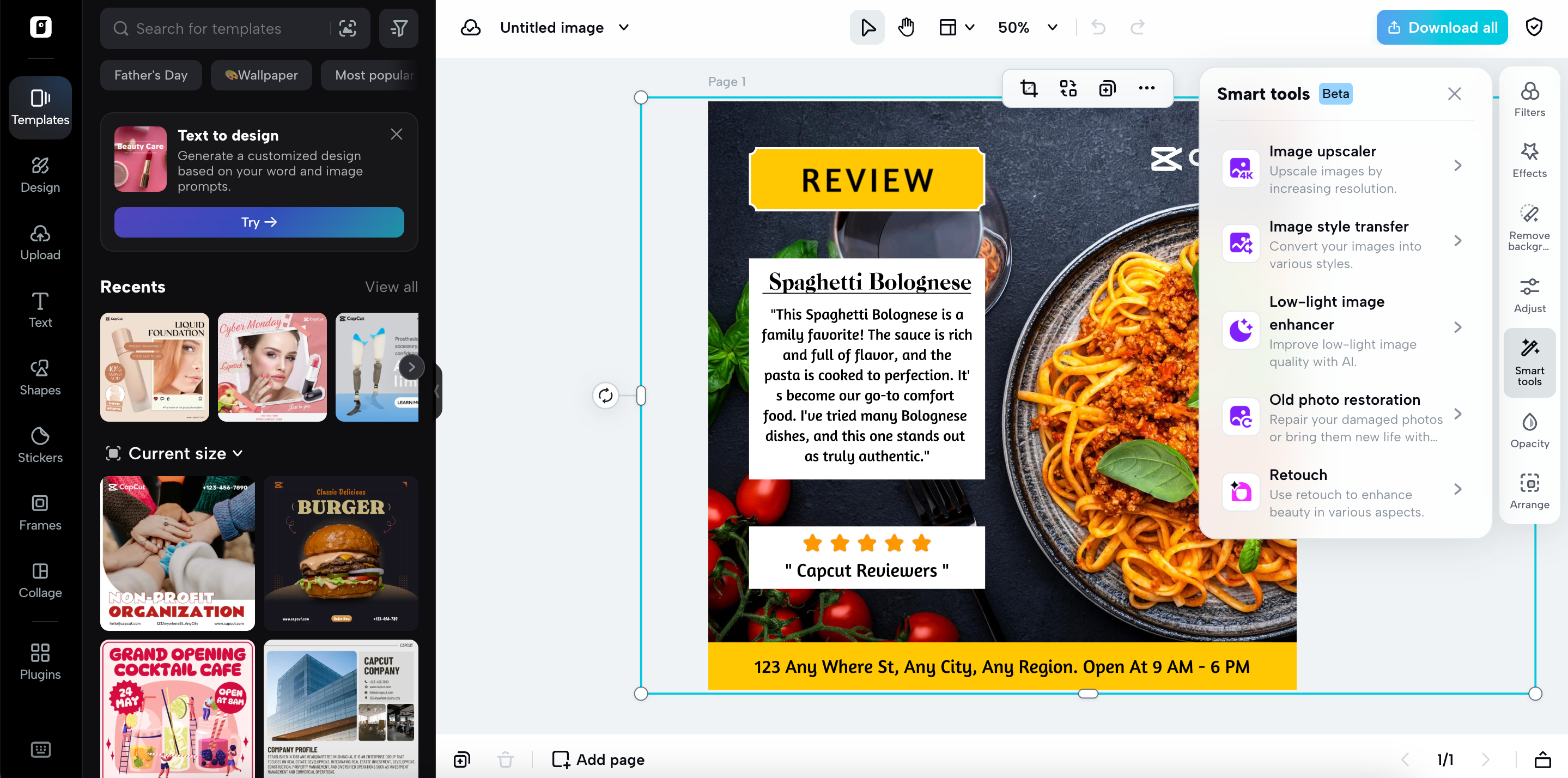 Personalize the template
