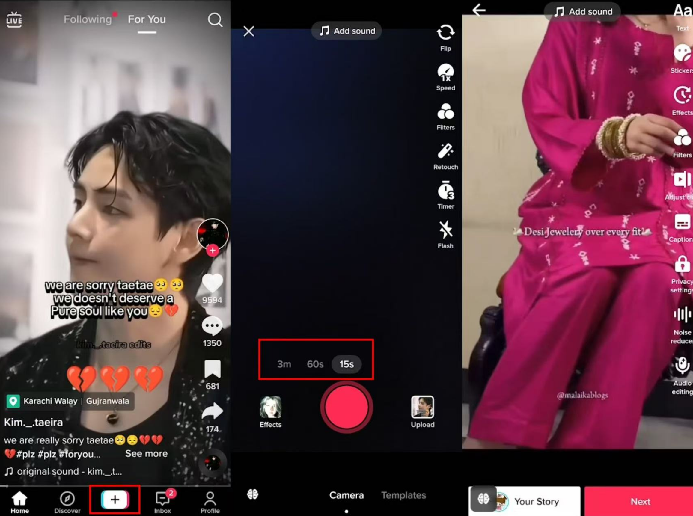 How to make a short video on TikTok