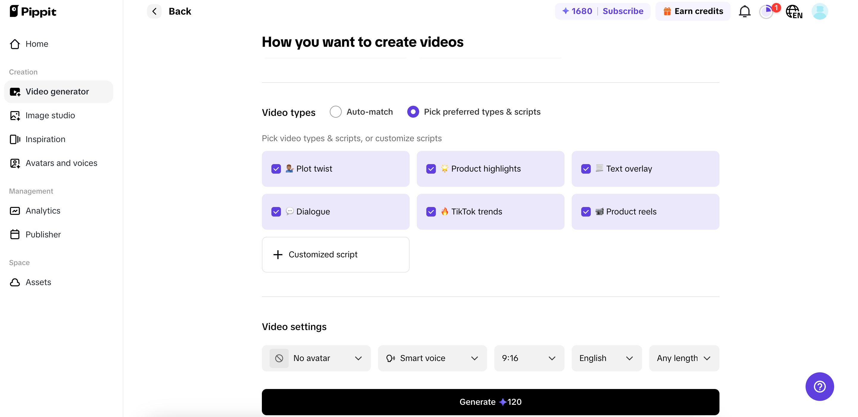 Tạo video mạng xã hội của bạn