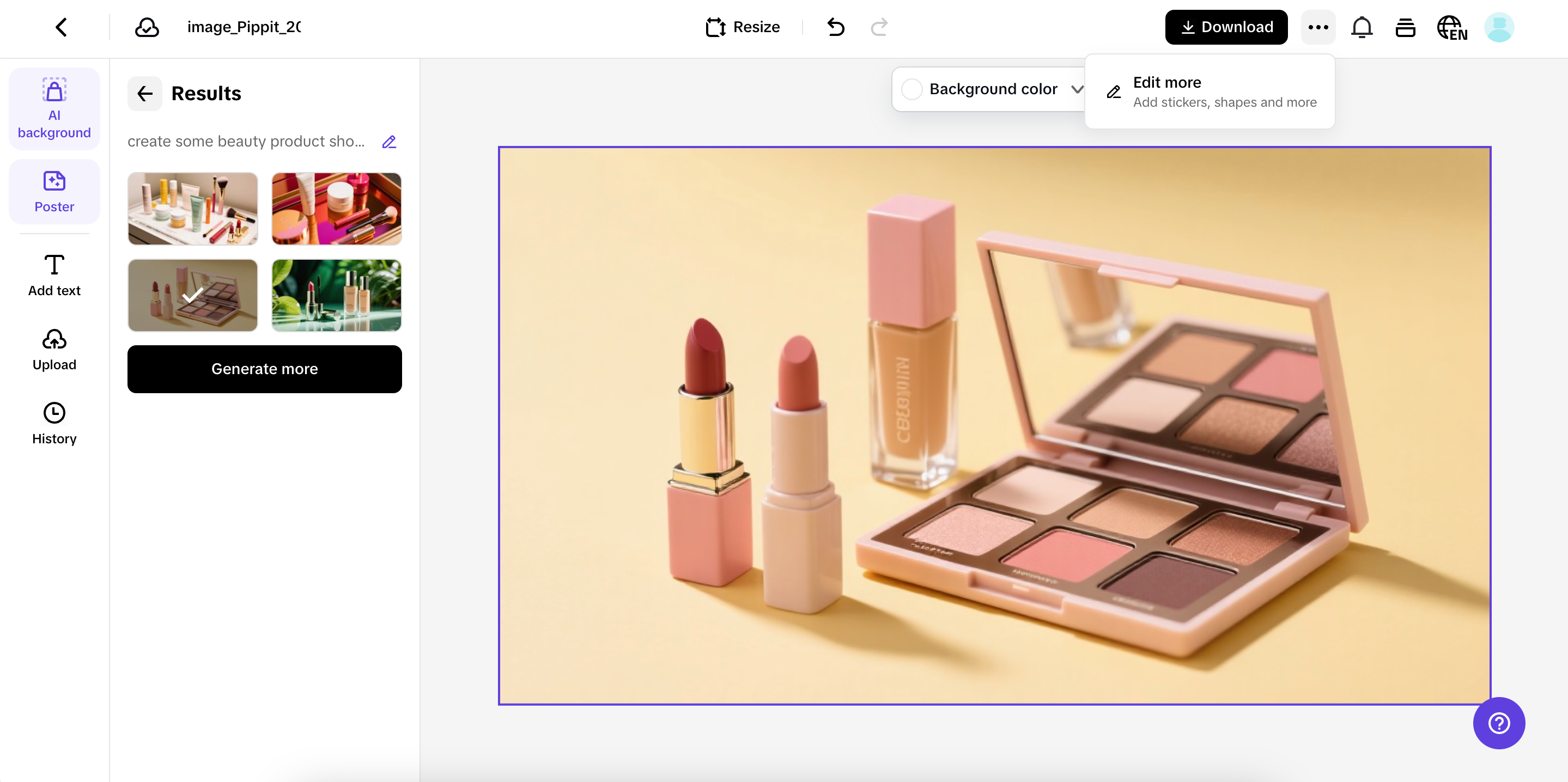 Personalize seu pôster