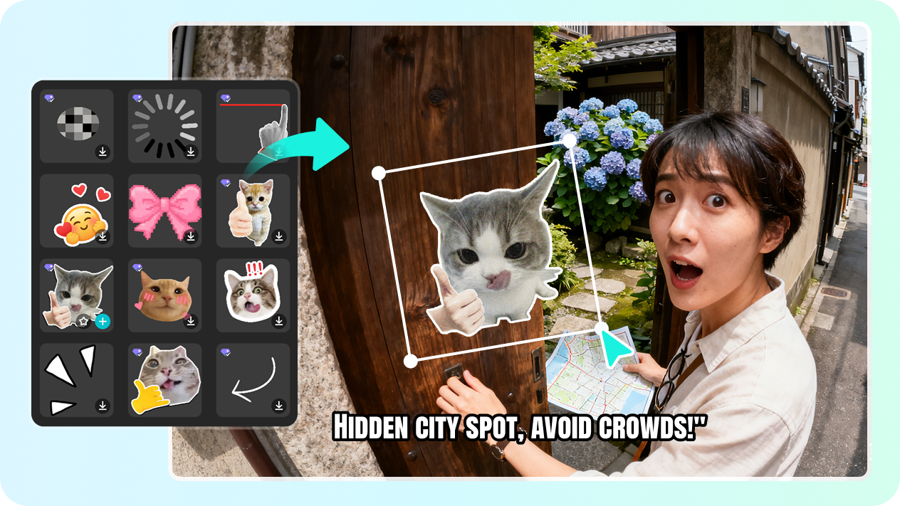 Customize the generated video using rich editing tools
