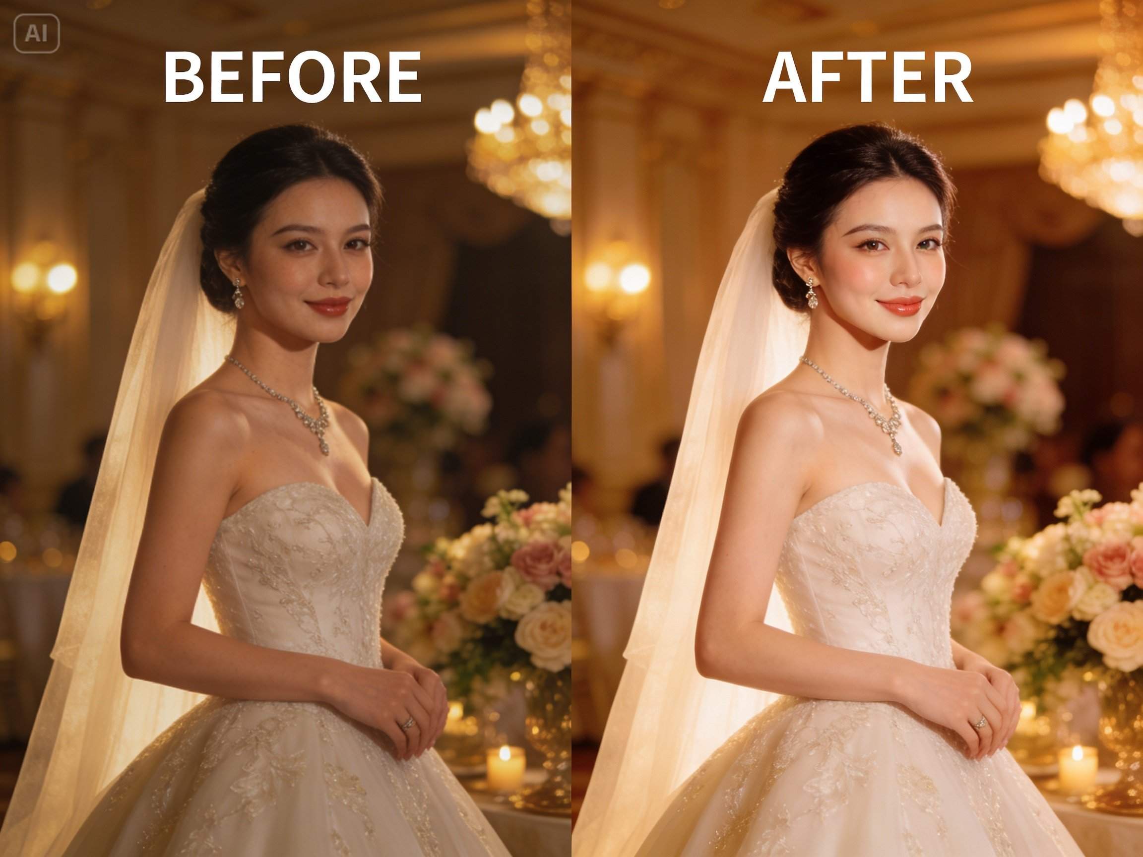 Prompt for a wedding or occasion portrait slim