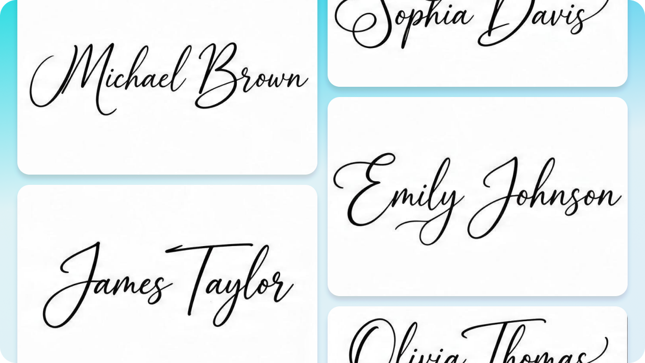 Compare cursive styles with AI Agent