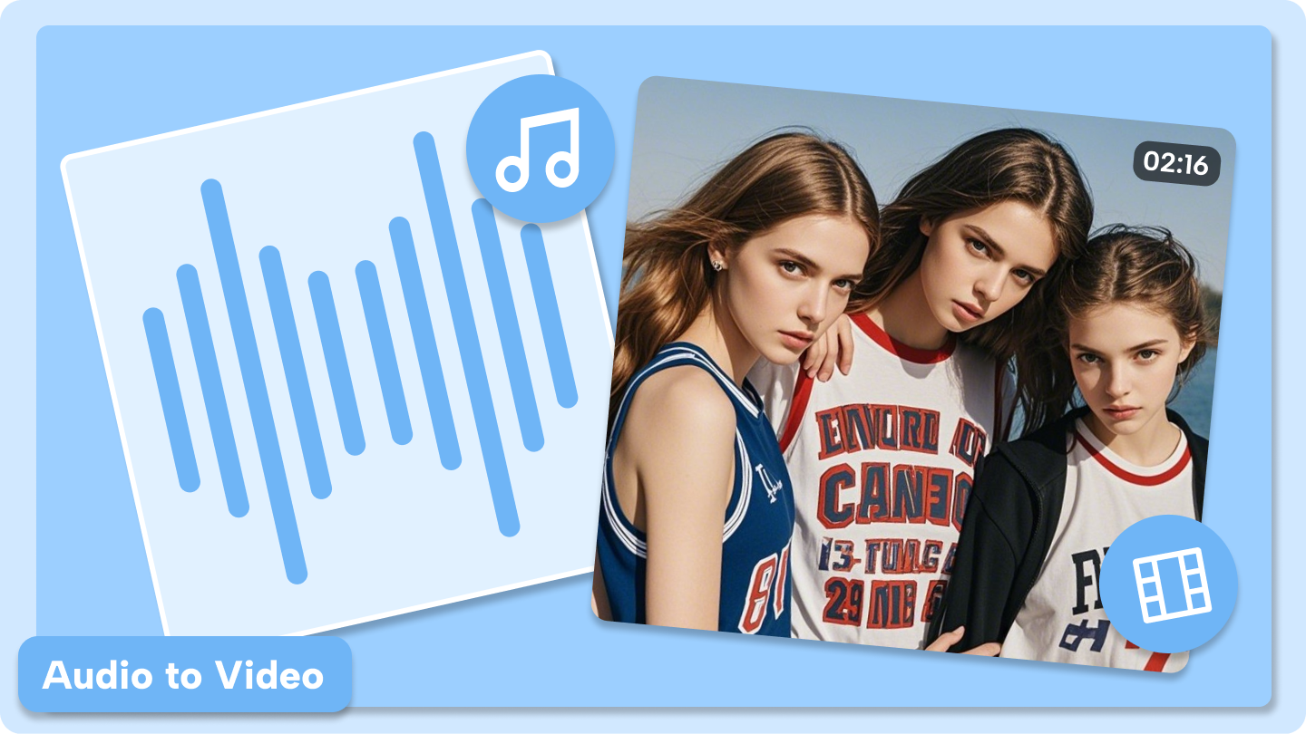 오디오 대 비디오 AI 생성기