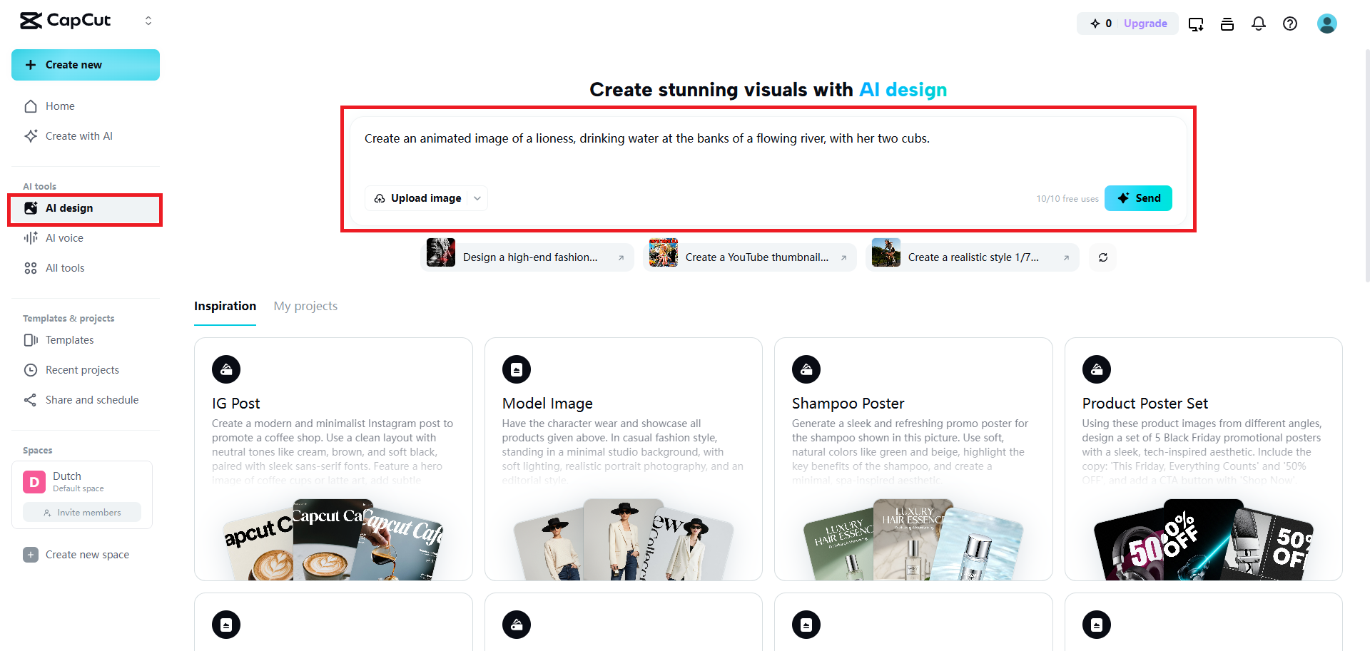 Enter your prompt for image generation