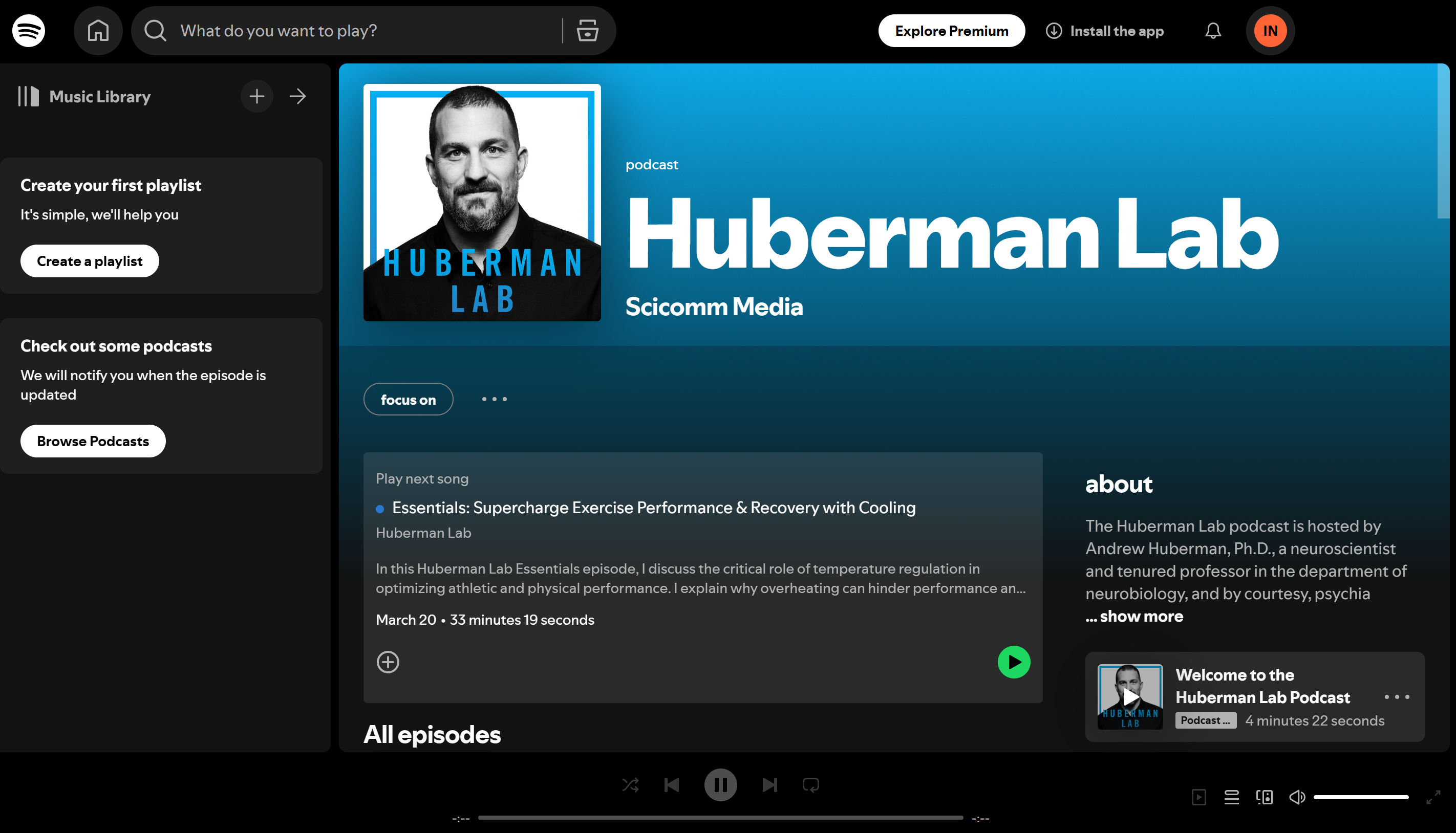 Huberman Lab—one of the most-streamed on Spotify podcasts