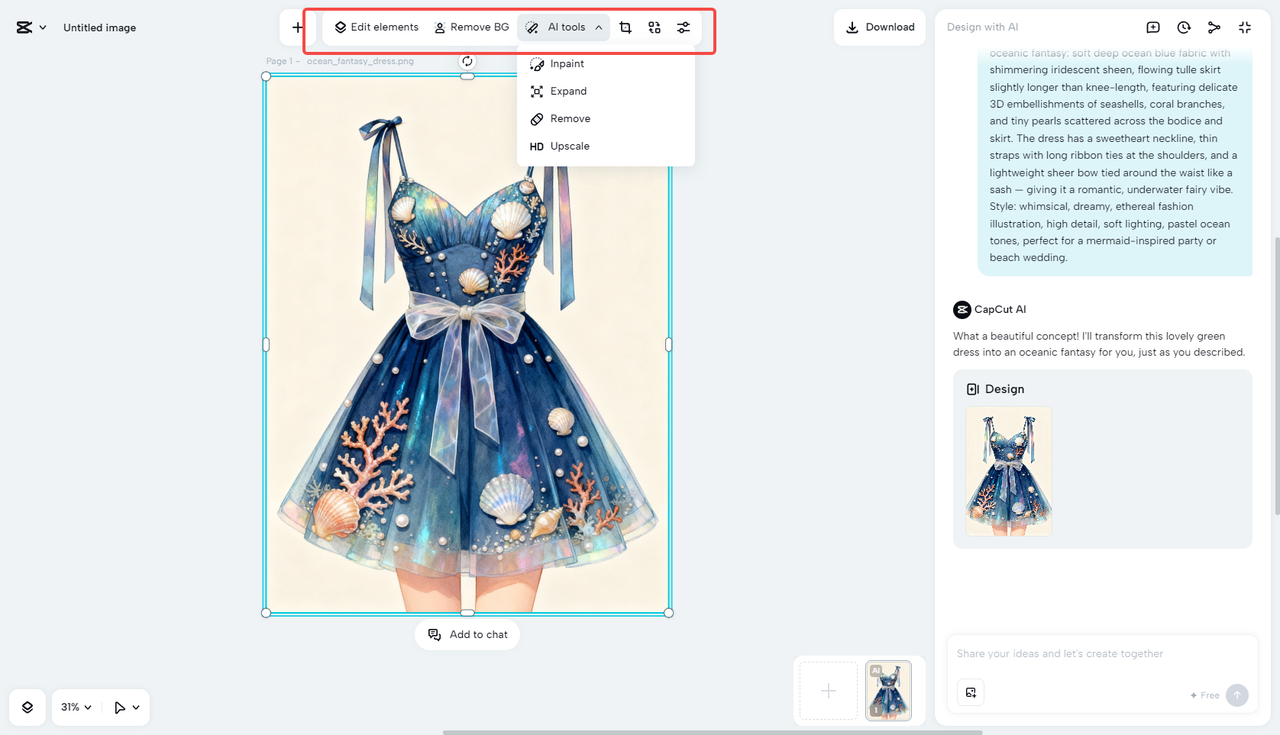 Enhancing the clothing design with AI features