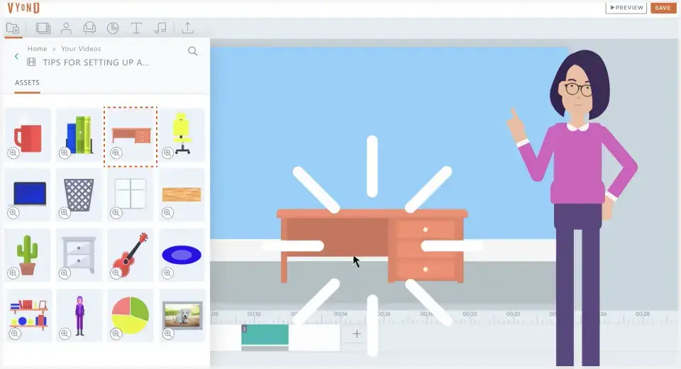 Vyond AI to create training videos