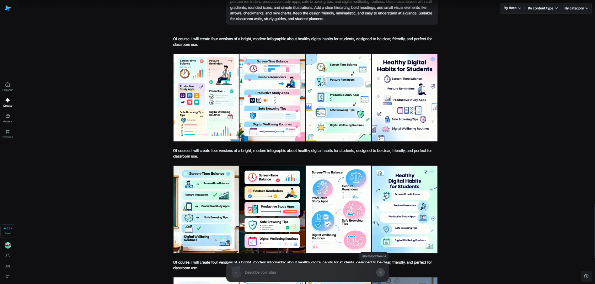 Galugarin ang iba't ibang pino na konsepto ng infographic
