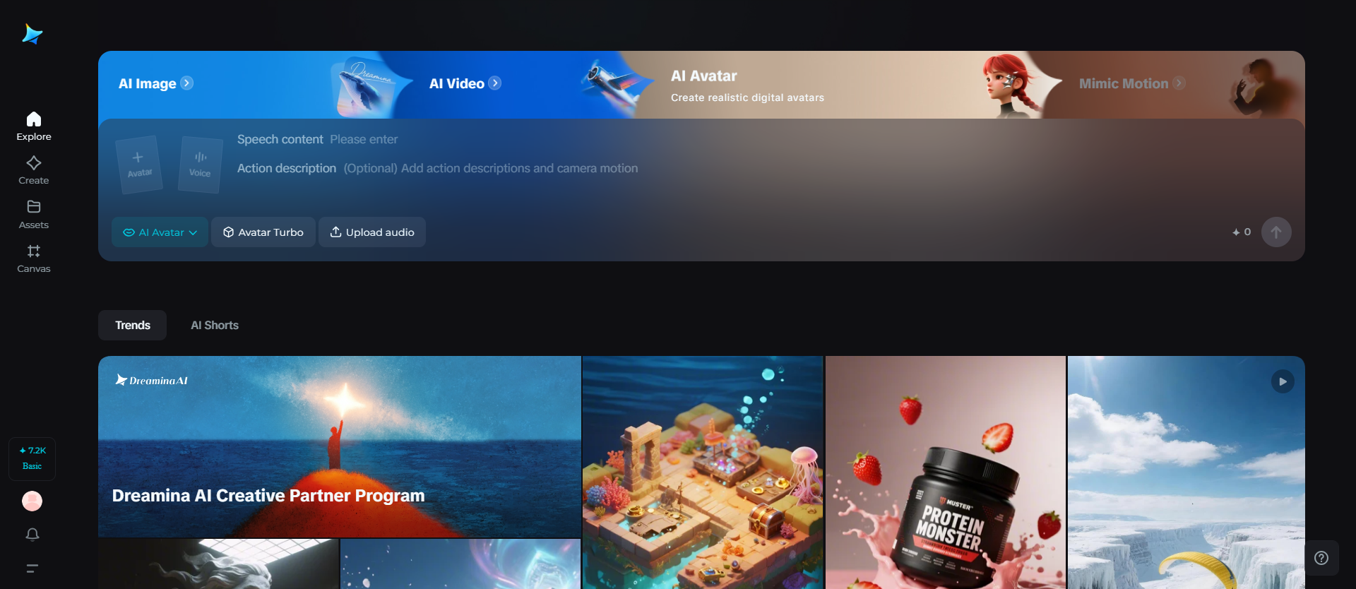 Dreamina: AI generator animasi berbicara