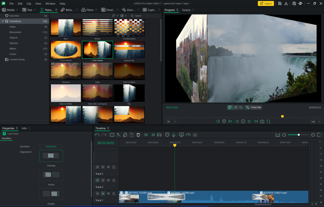Interface of ACDSee Luxea - another simple Windows video editor