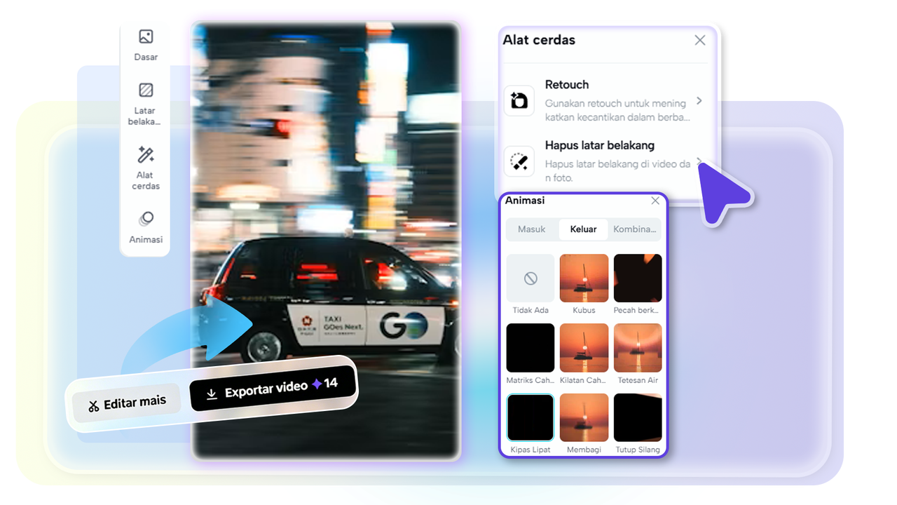 Tingkatkan video Anda dengan alat AI