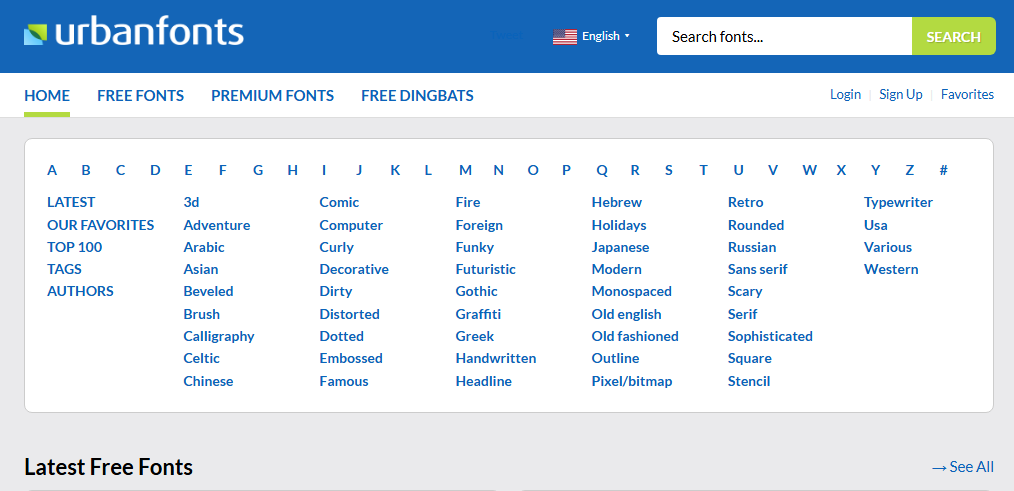 Urban Fonts