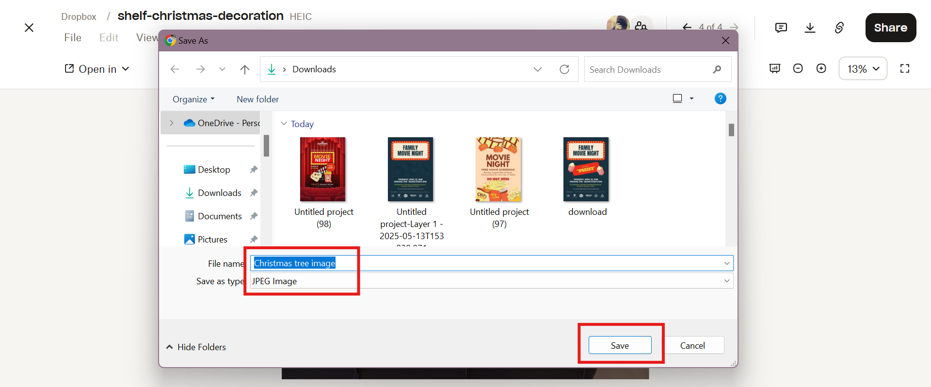 Rename the new image