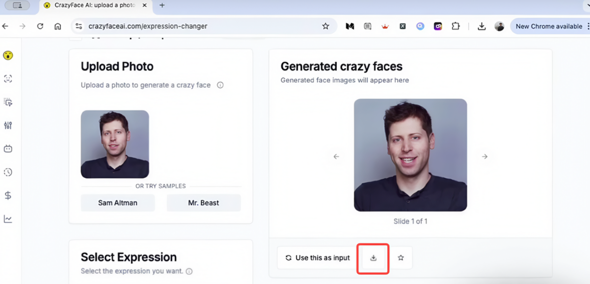 Escolha uma expressão