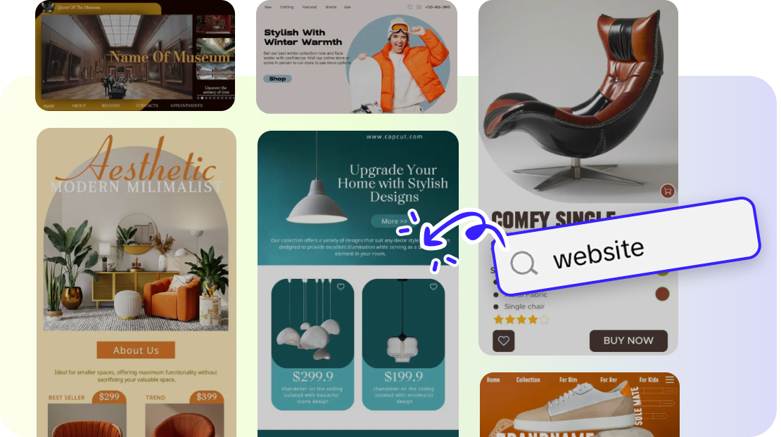 Various website templates for every need