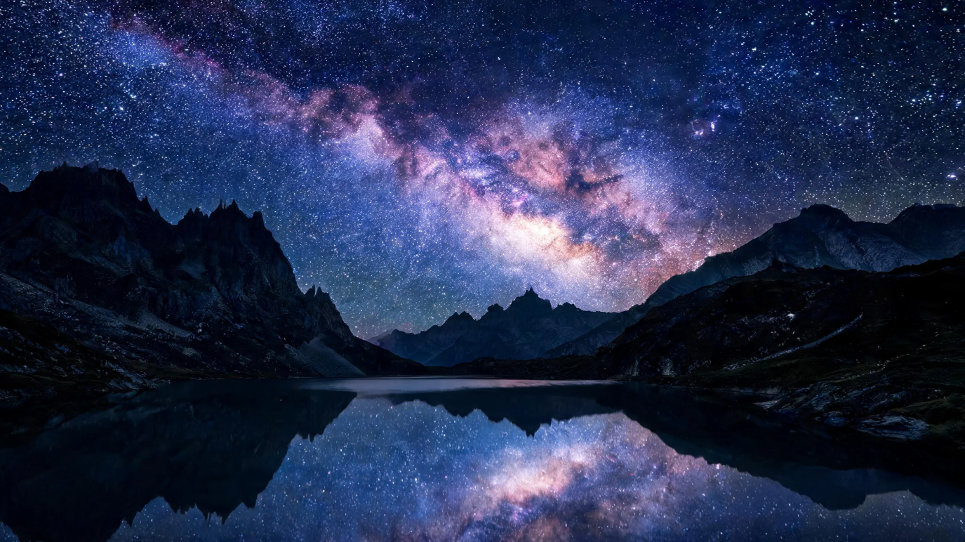 Visual del paisaje de la Vía Láctea