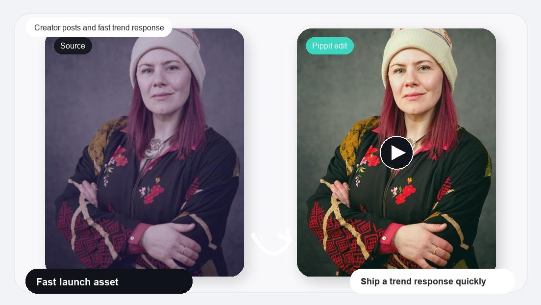 Flicker Photo Transition Video Maker realistic image for creator posts and fast trend response