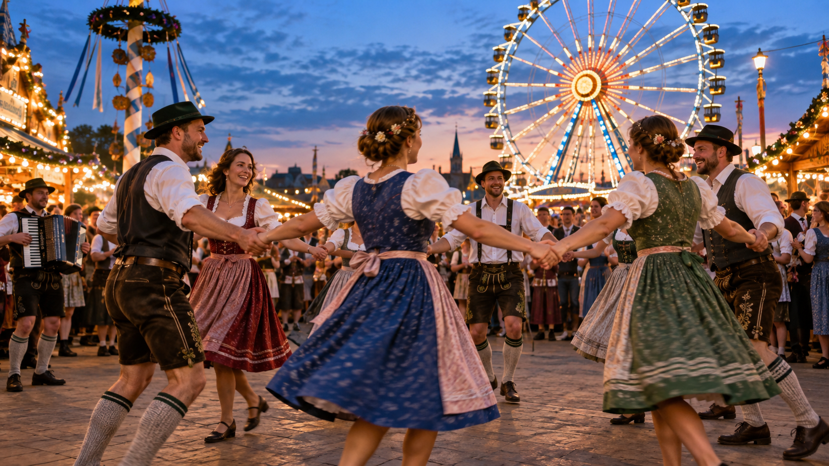 Oktoberfest AI video: Fairground Folk Dance