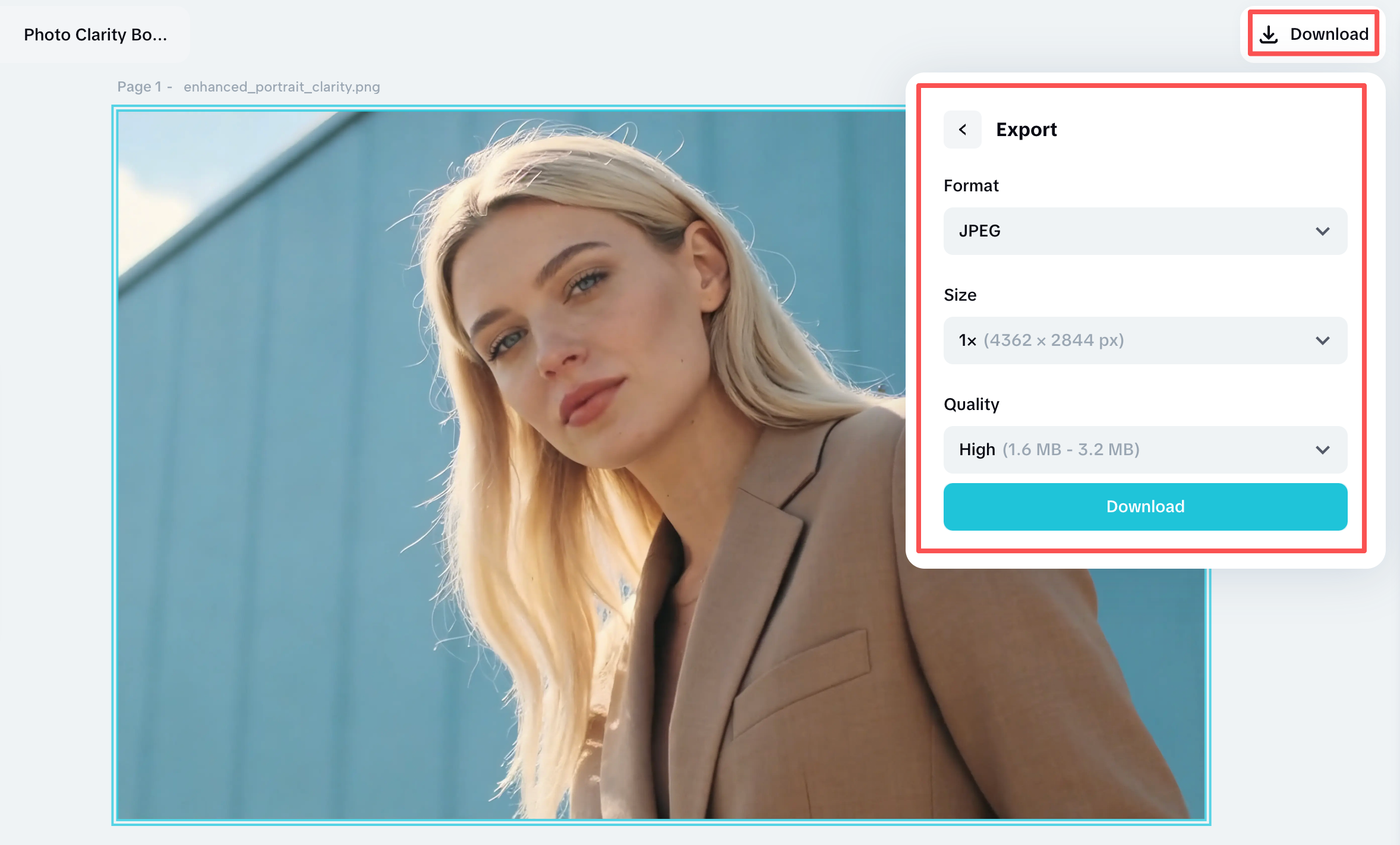 Export Your Image