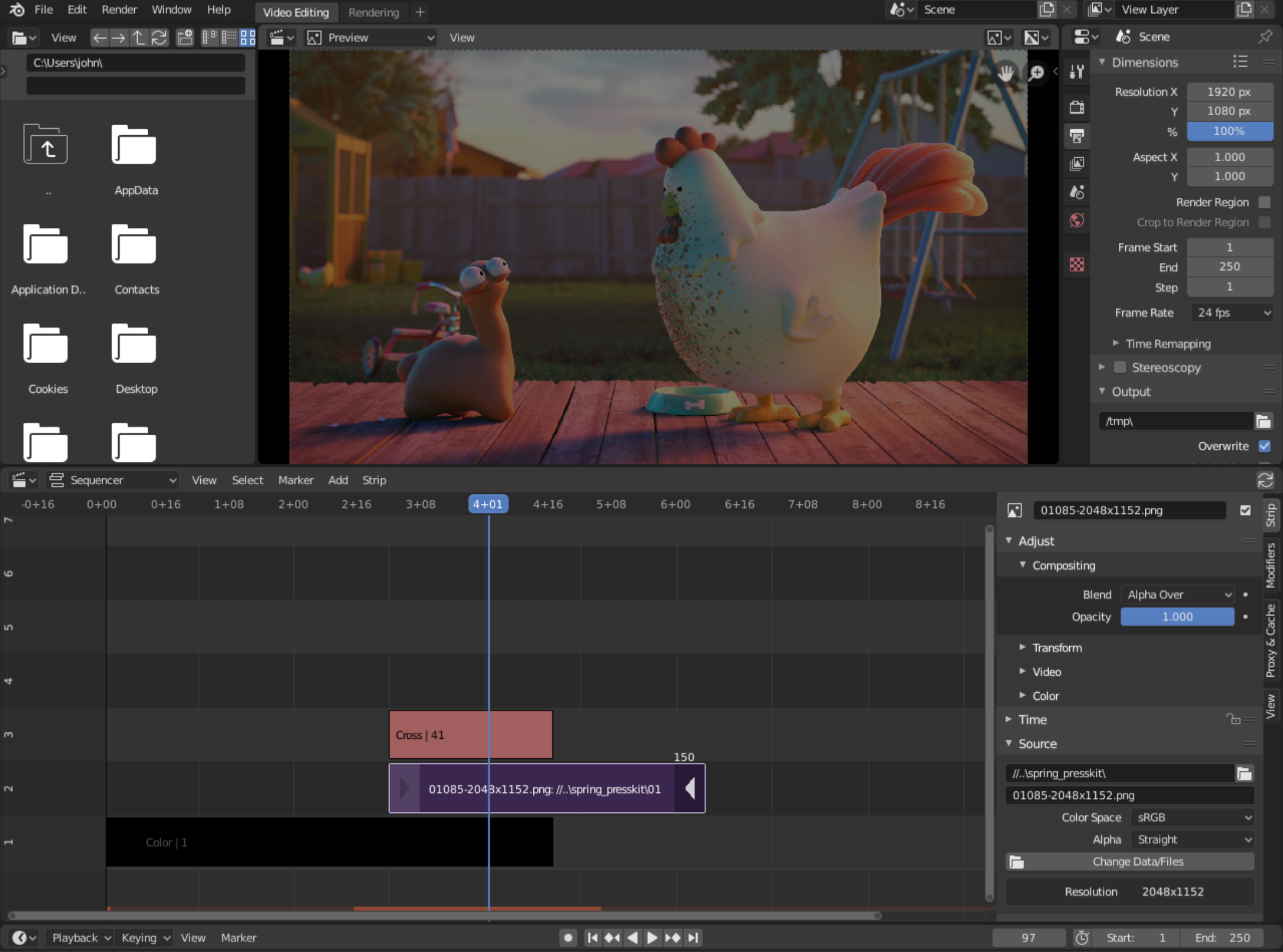 Інтерфейс Blender - універсальний відеоредактор з відкритим кодом