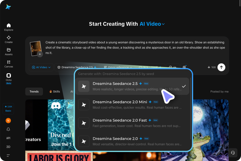 Customize settings and generate your storyboard video