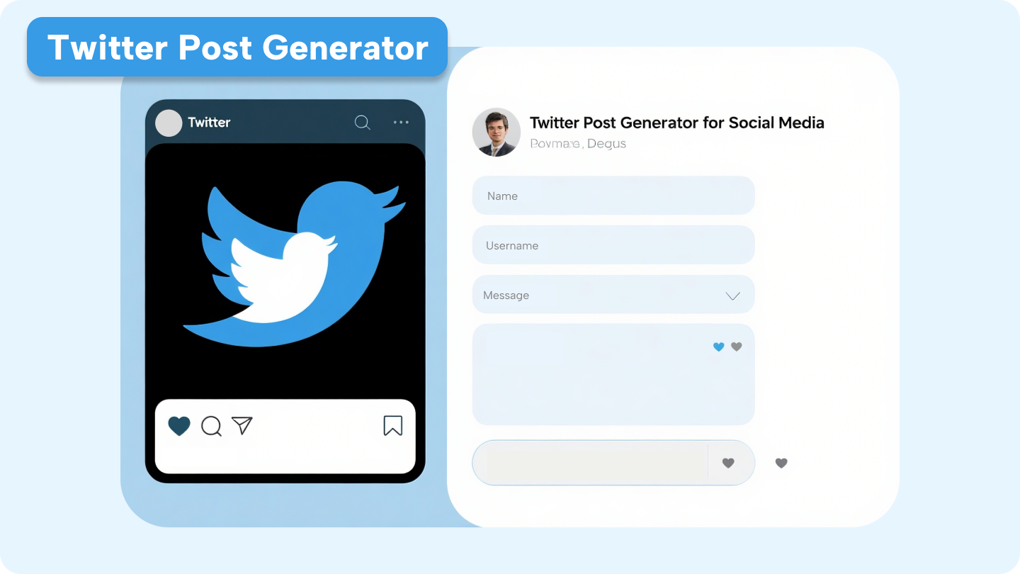 twitter post generator