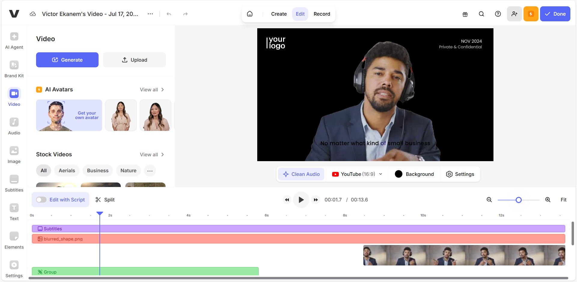 make clips from YouTube