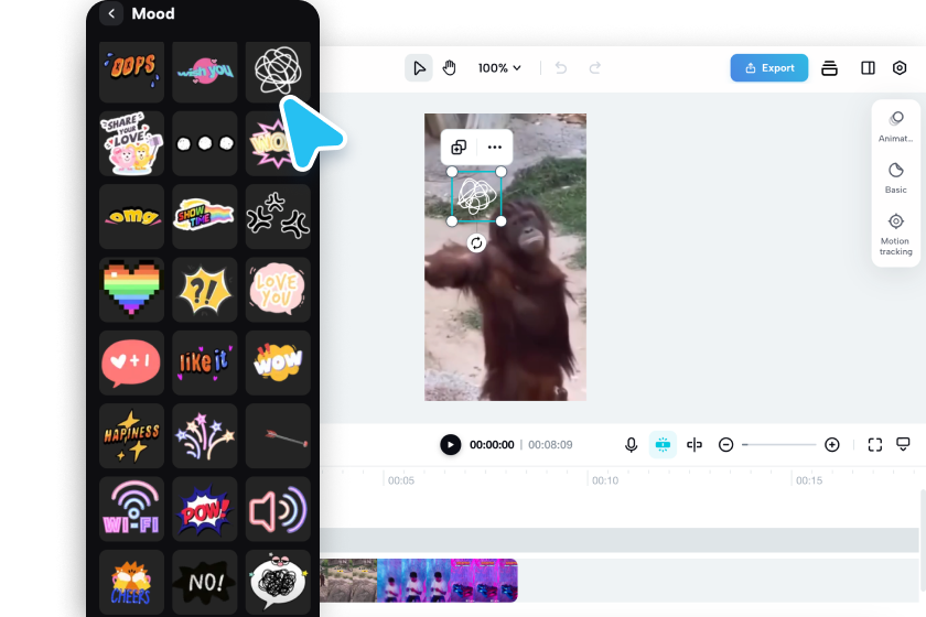 خصص فيديوك المضحك.