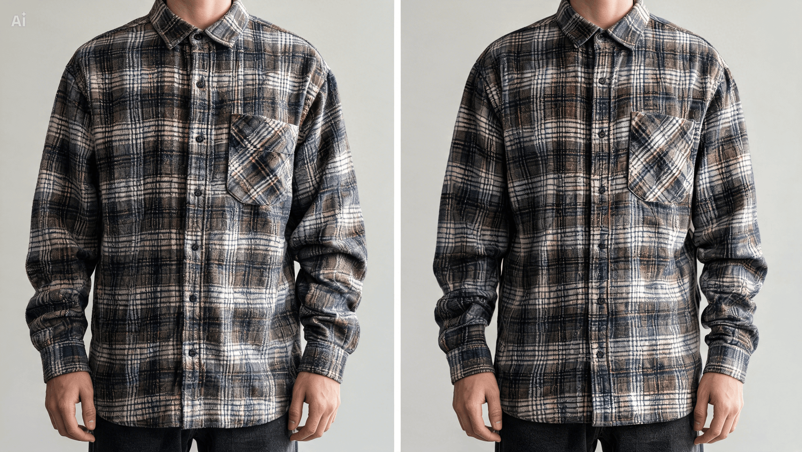 Keep clothing texture and pose readable