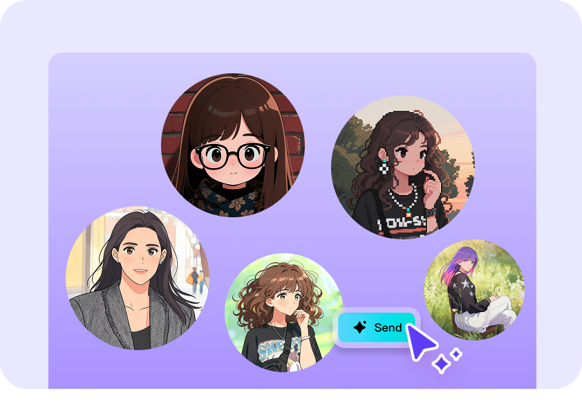 Create anime avatars for gaming, social media etc.