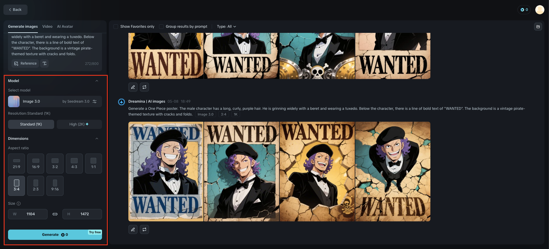 wanted poster template One Piece