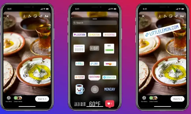 Exemplo de duração de um vídeo de história do Instagram de 15 segundos