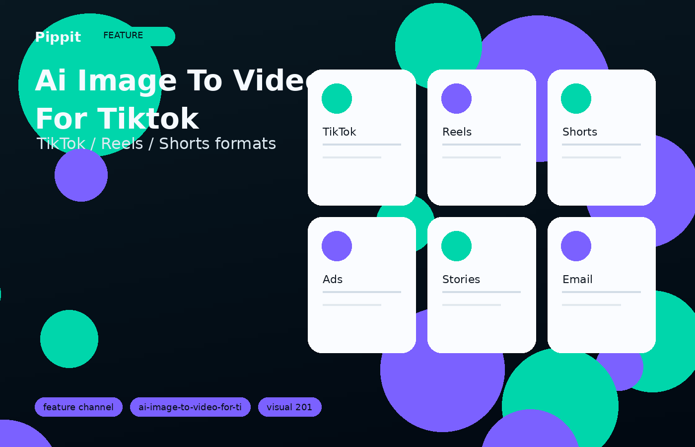 Ai Image to Video for Tiktok match the format to the social channel visual