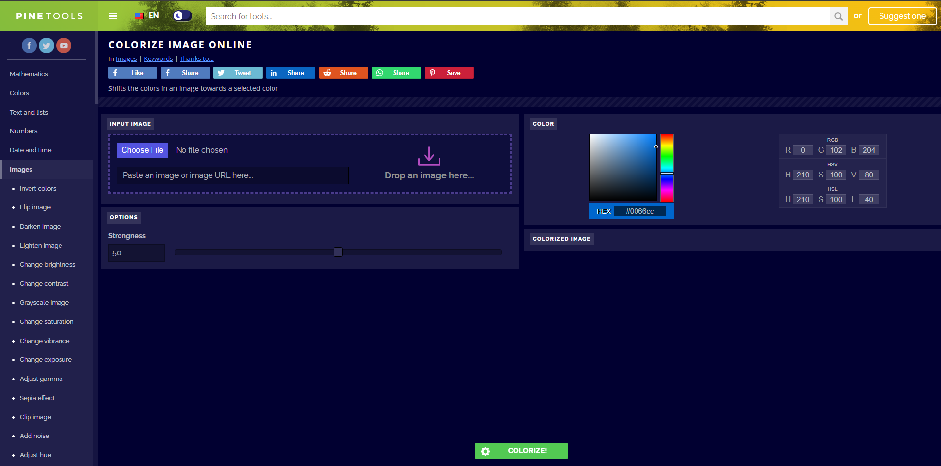 Interface Pine Tools