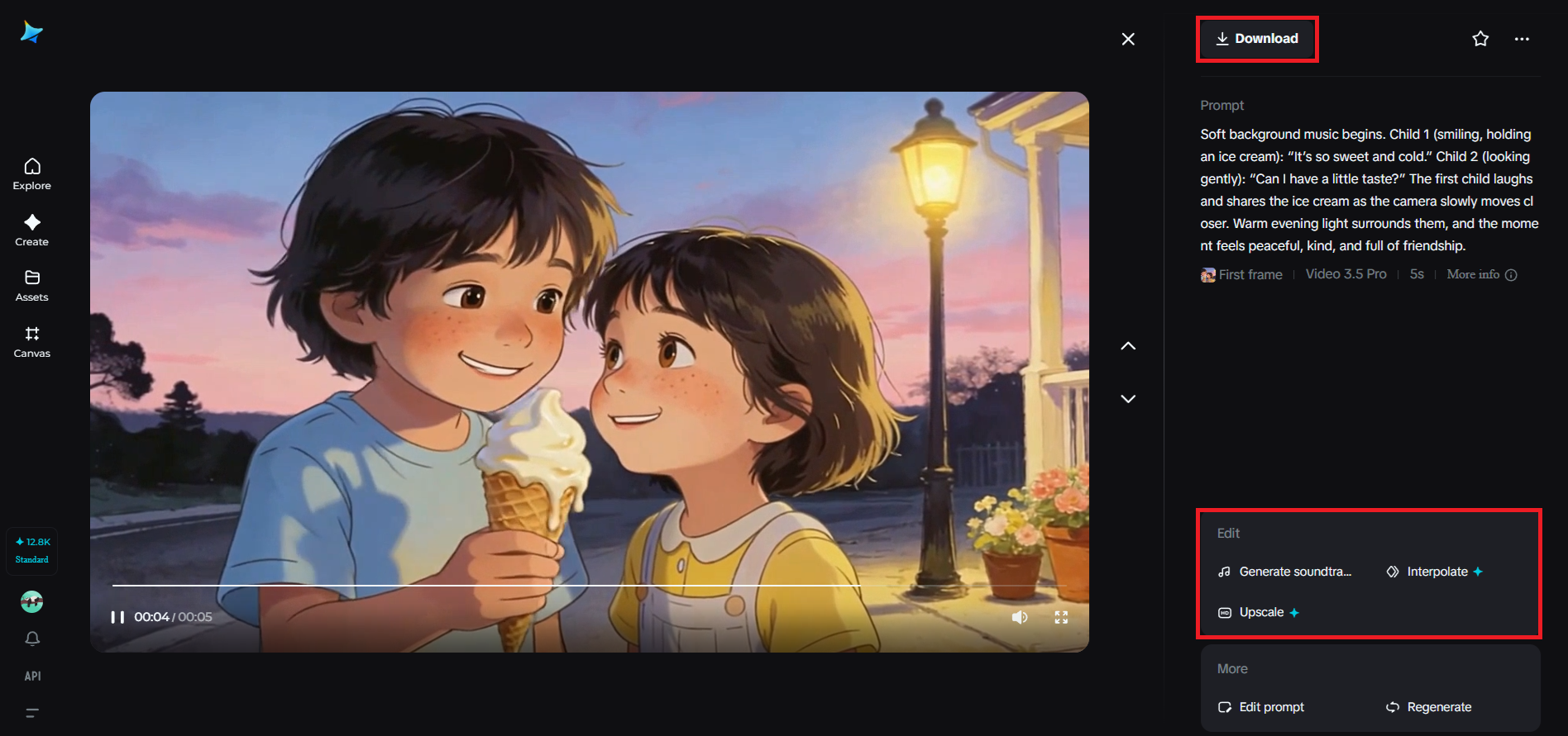 Preview, refine, and download