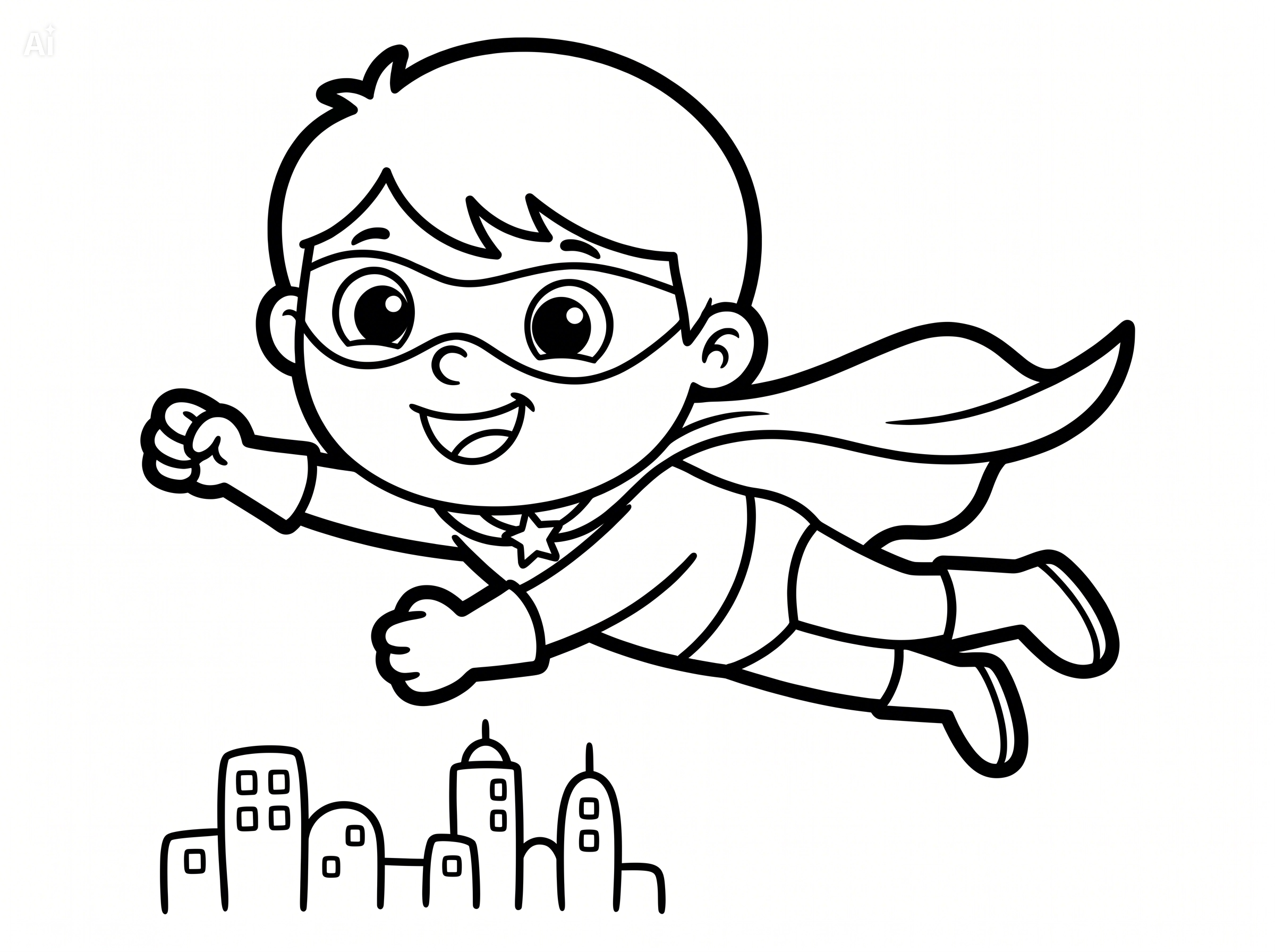 Super herói para colorir