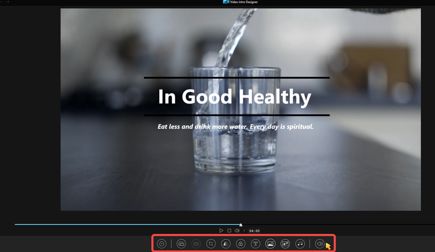 Menyesuaikan template video dengan editor video PowerDirector