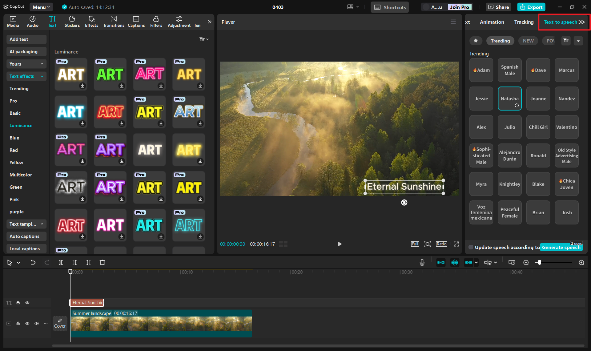 Convert text-to-speech