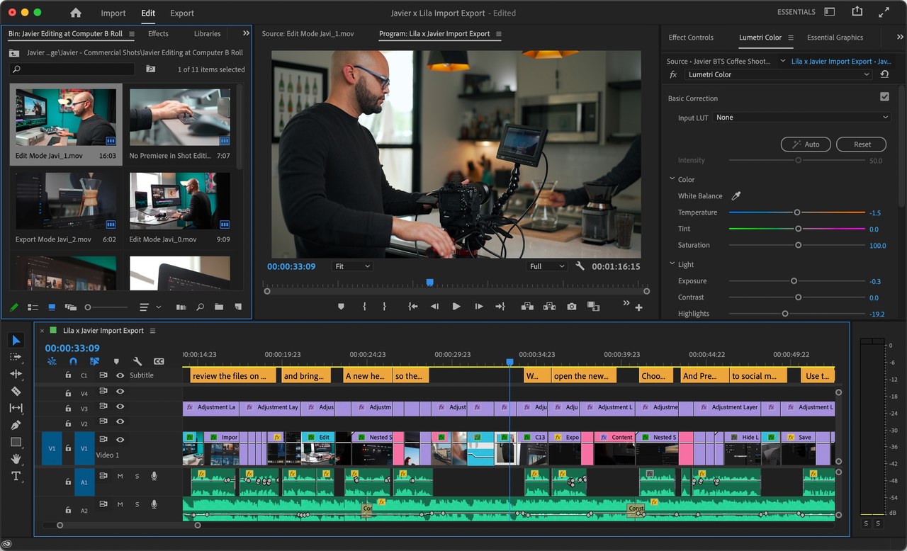 Adobe Premiere Pro - kostenlose KI-Videotools auf AIxploria