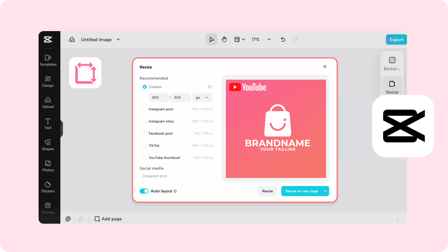 youtube profile logo size