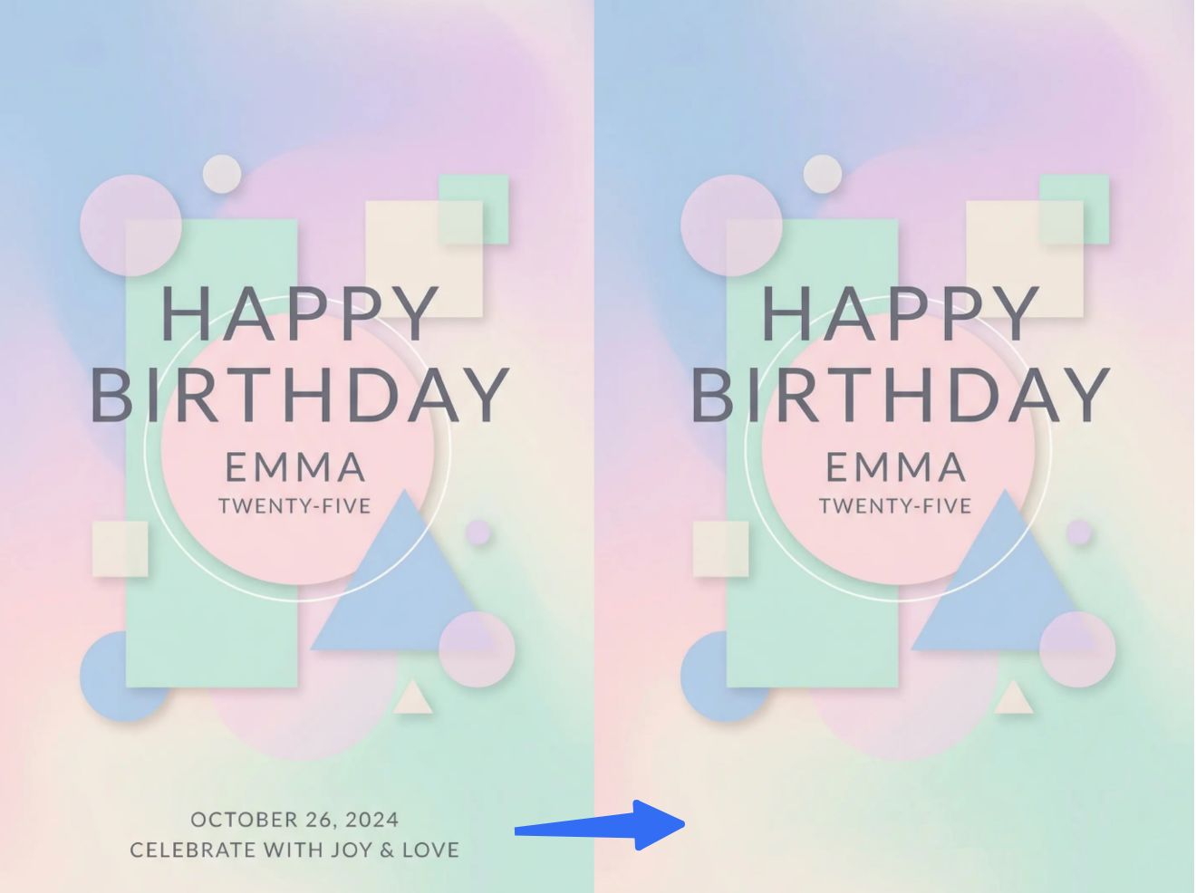 Dreamina's AI tools that enhance birthday posters : smart remover