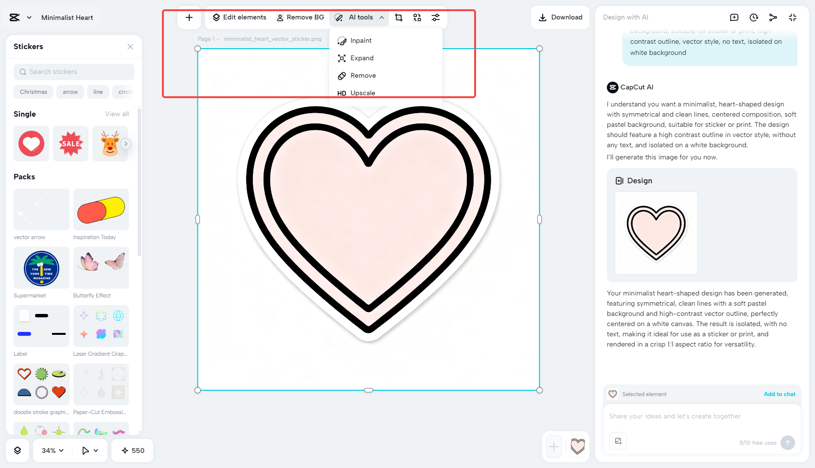 Refine your heart shape