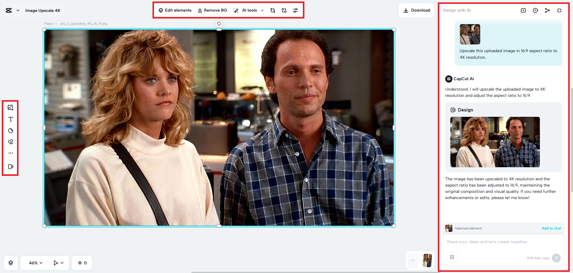 Enhance your upscaled image