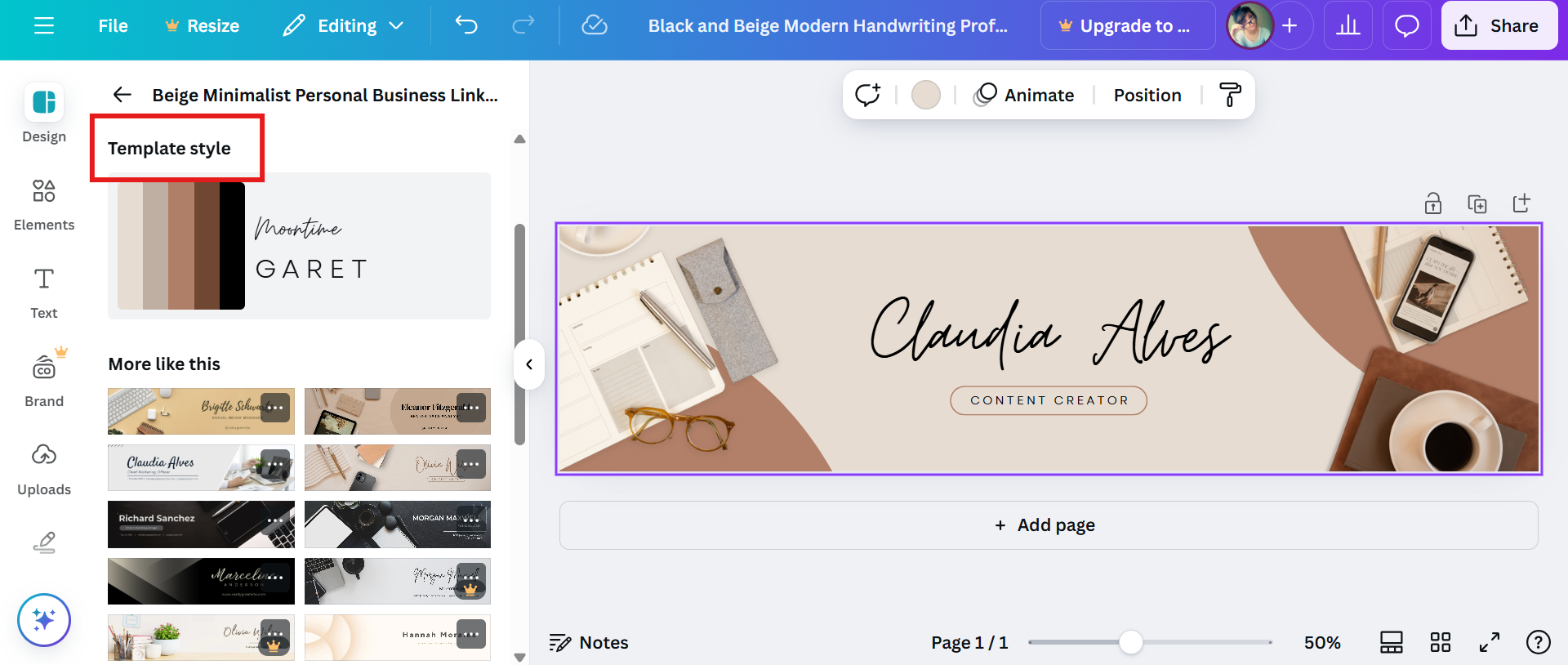 Wybierz szablon dobrego banera LinkedIn