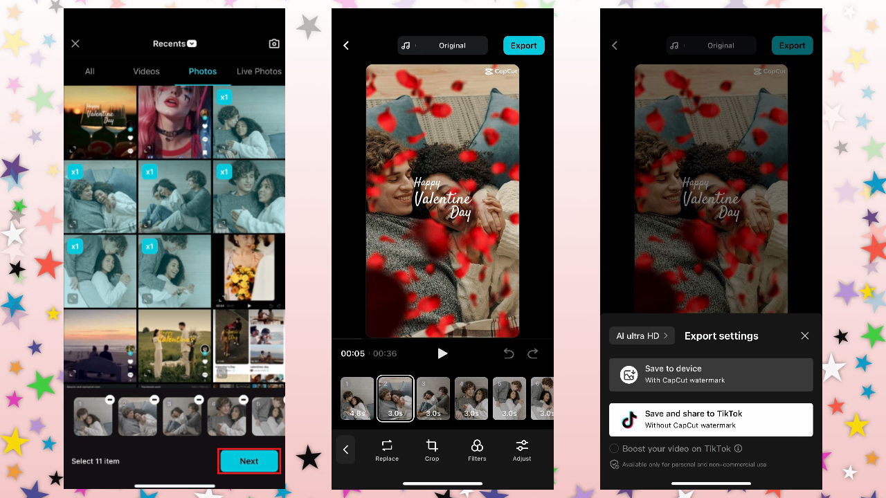 Export the video and share with loved ones