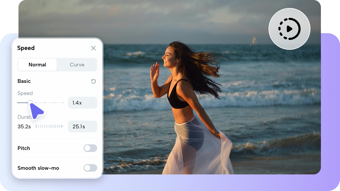 Custom speed and playback control options