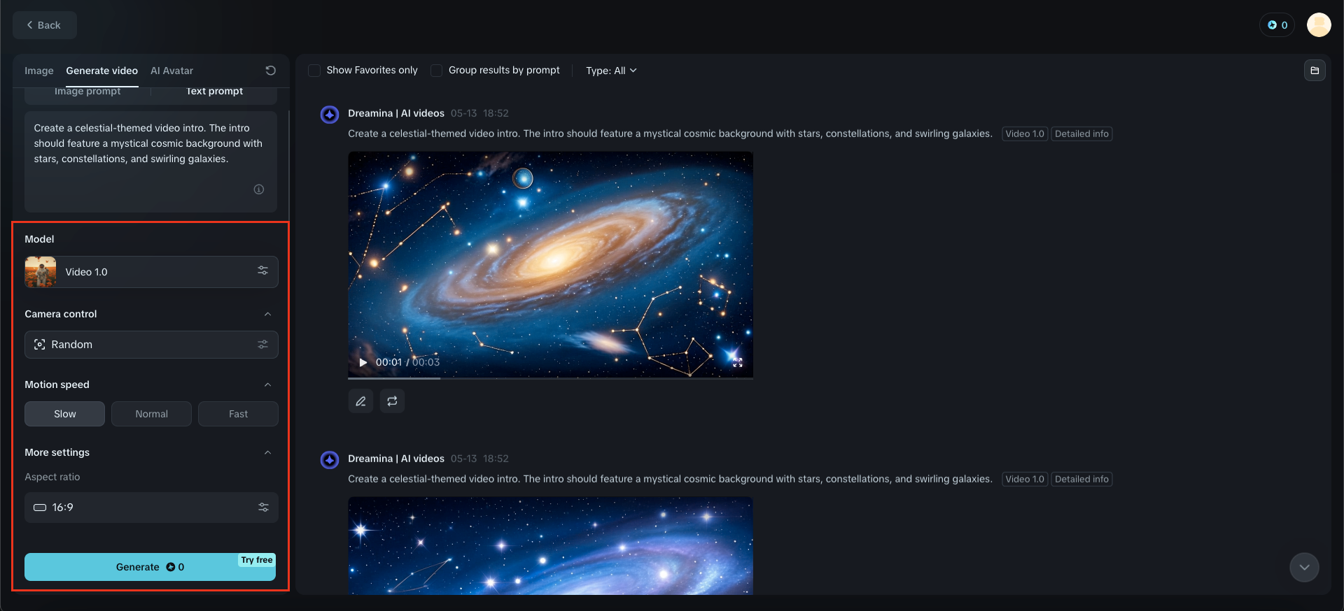Adjust your generation settings